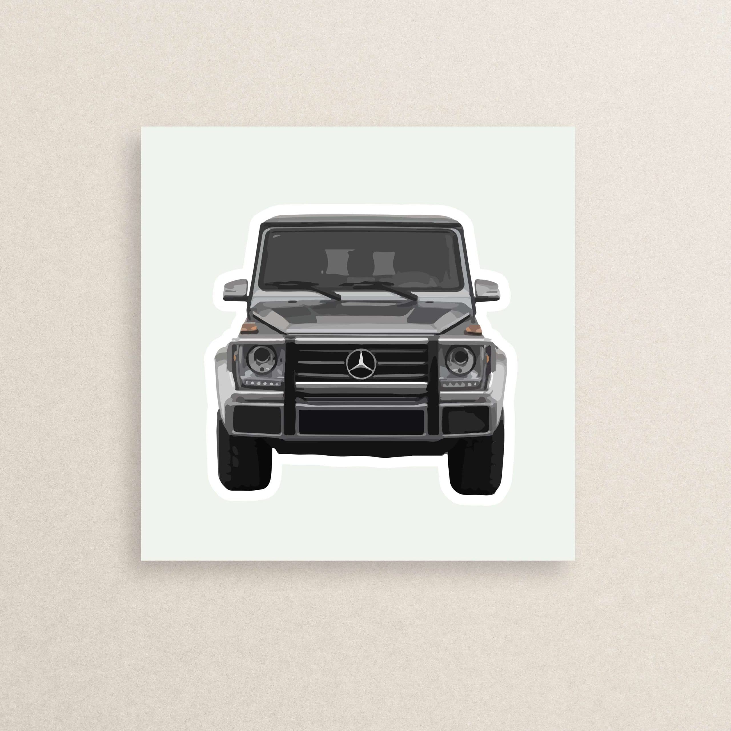 استیکر ماشین مرسدس بنز جی کلاس 02 | mercedes benz g class car sticker 02