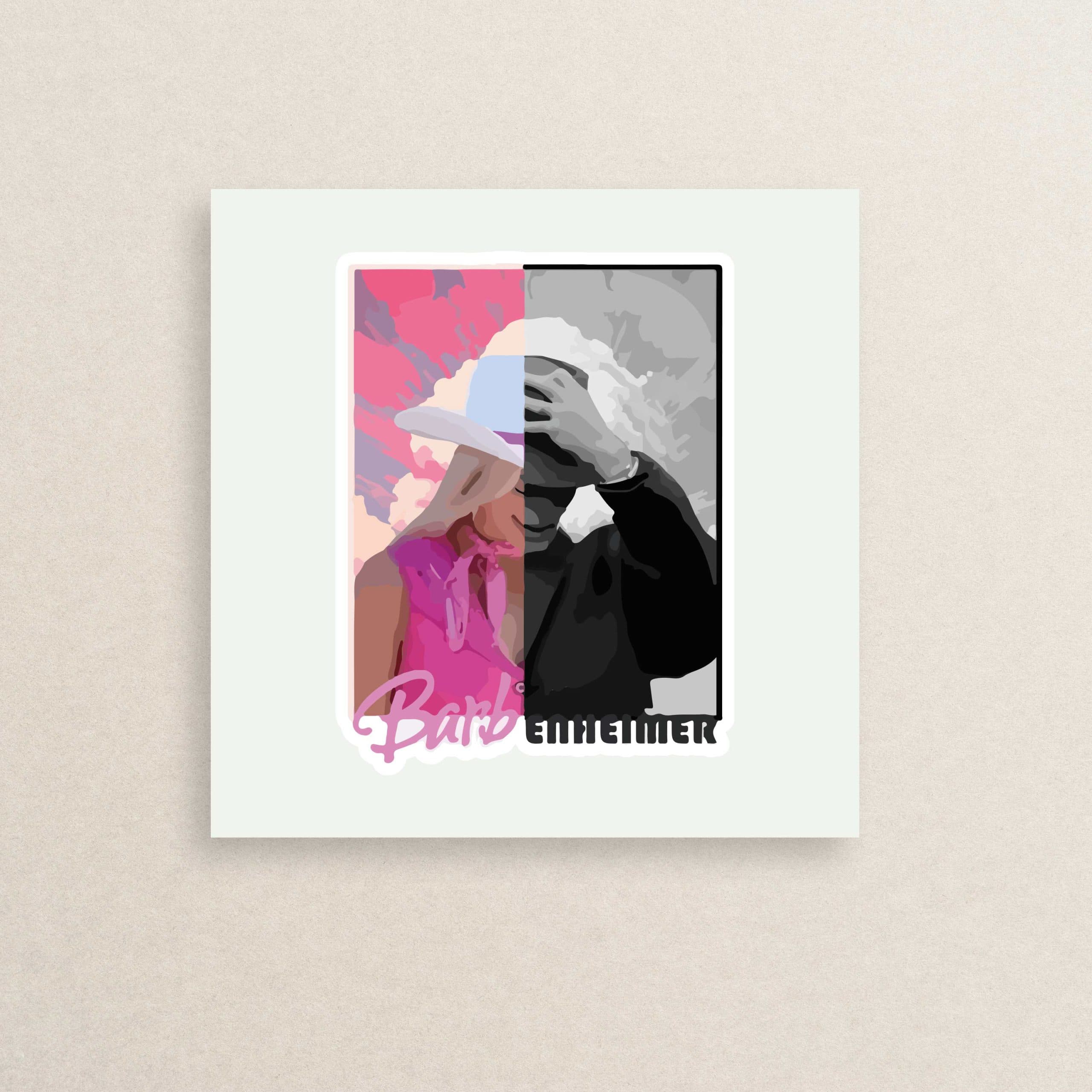 استیکر فیلم اوپنهایمر – باربی 07 | Oppenheimer – Barbie sticker 07