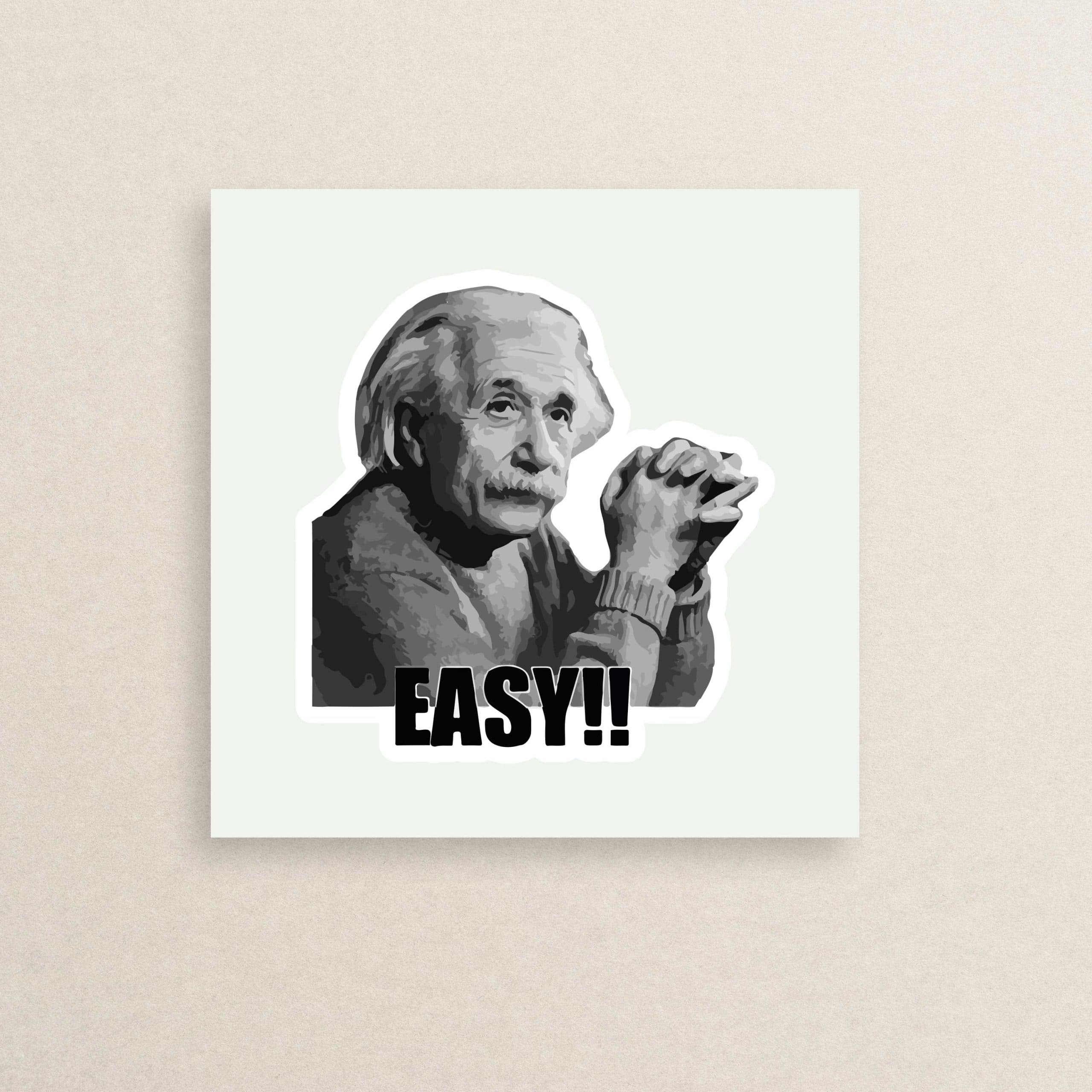 استیکر علم فیزیک آلبرت انیشتین 04 | Physics Albert Einstein sticker 04