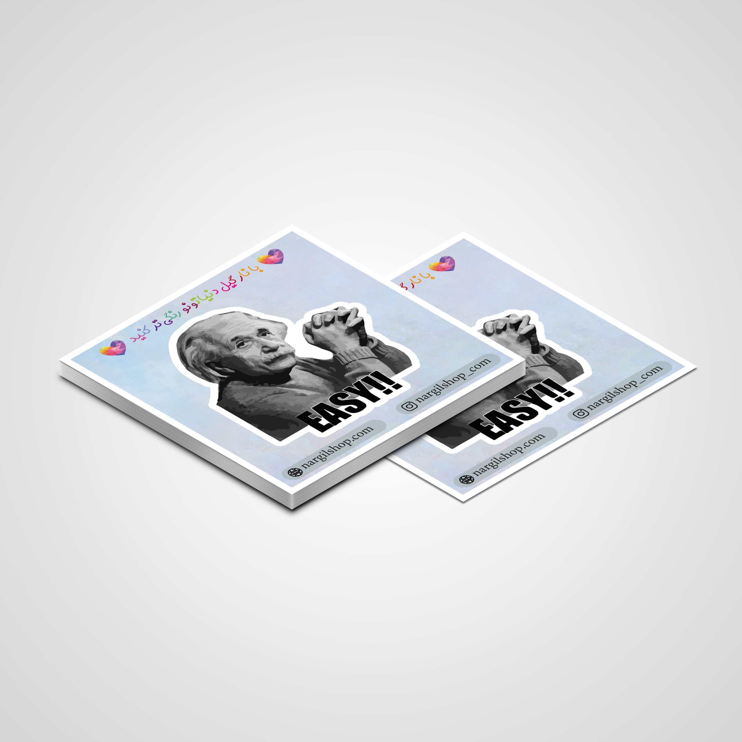 استیکر علم فیزیک آلبرت انیشتین 04 | Physics Albert Einstein sticker 04 — تصویر ۲