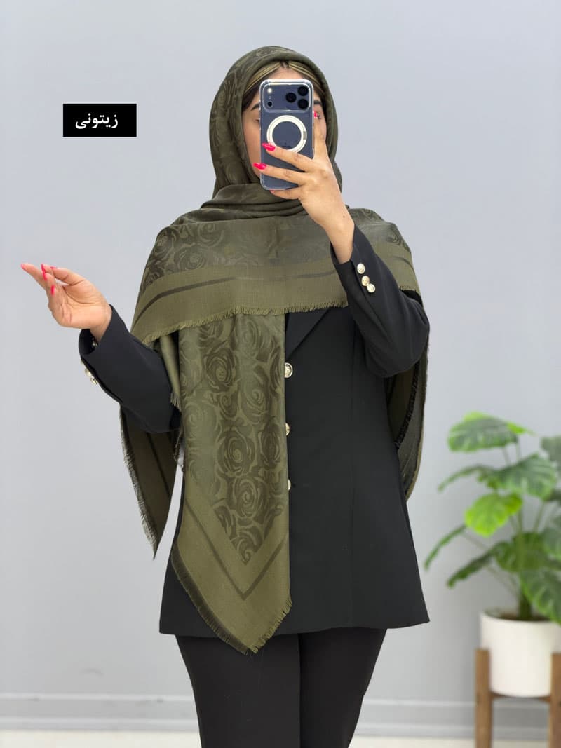 روسری ژاکارد پالونیا کد11027 — تصویر ۸