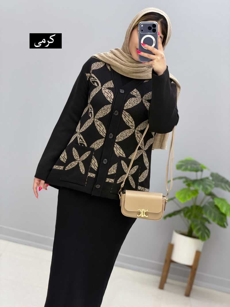 ژاکت یقه هفت بافت رایان کد201689 — تصویر ۳