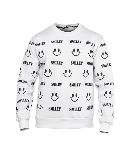 بلوز دورس یقه گرد SMILEY سفید کد 45738
