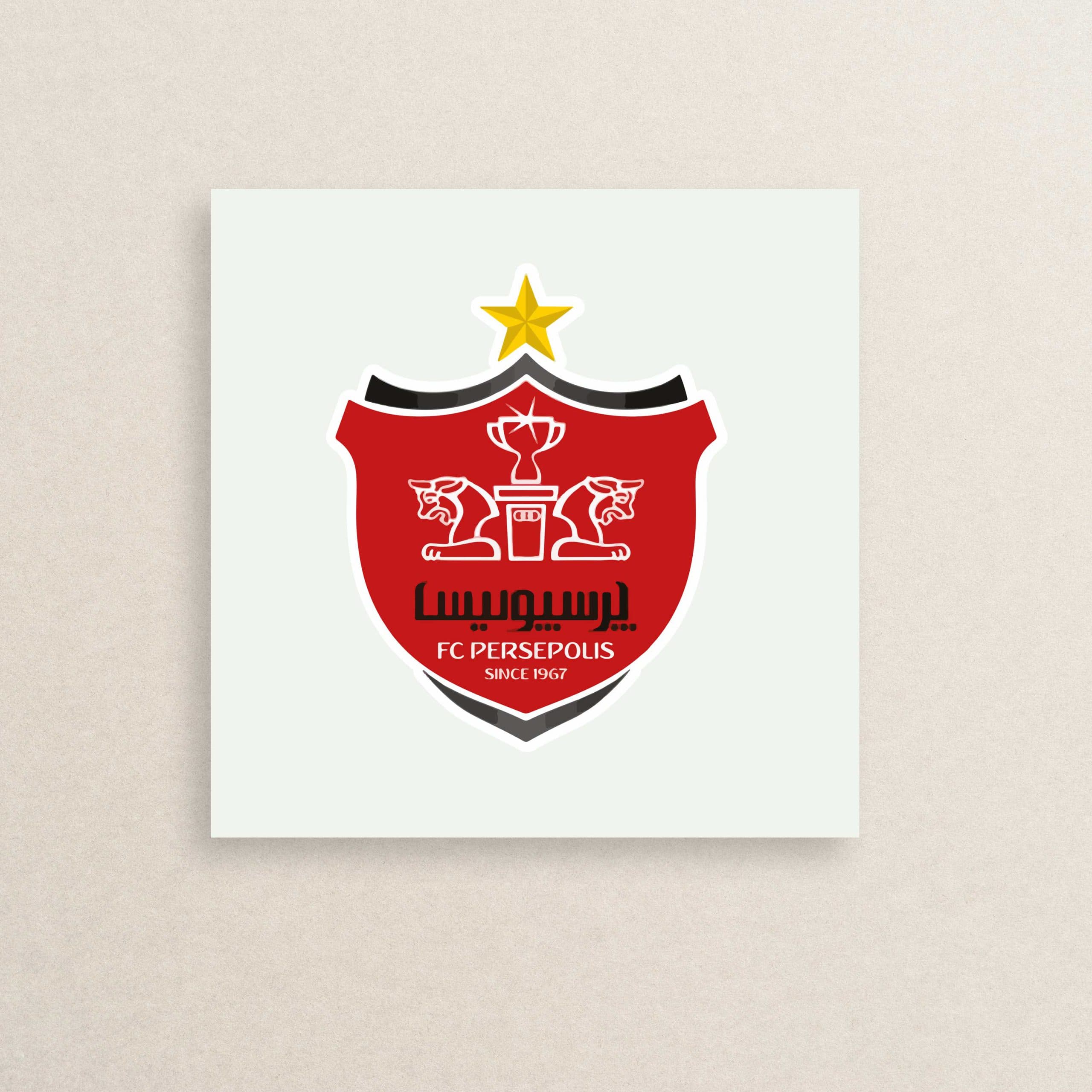 استیکر لوگوی تیم فوتبال پرسپولیس 04 | 04 Persepolis logo sticker