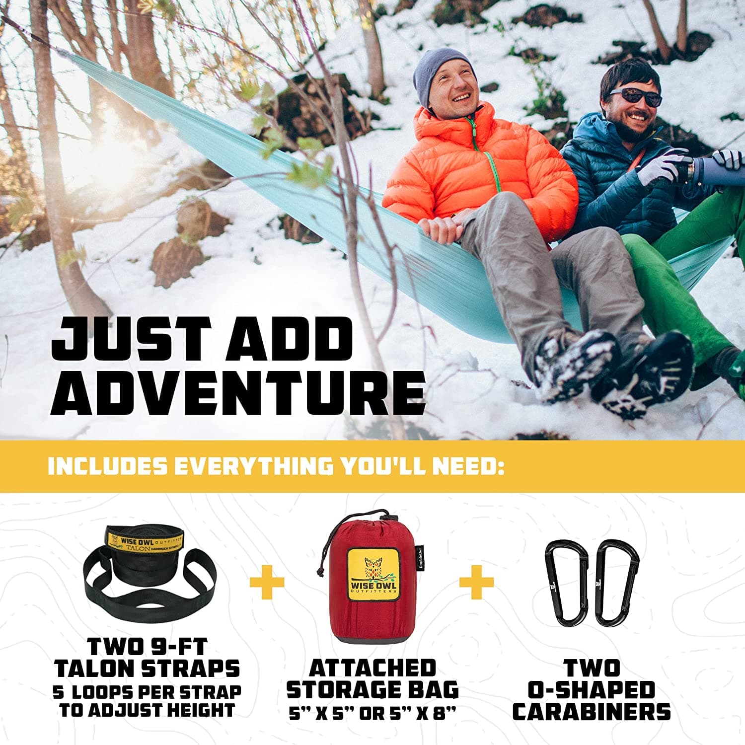 ننوی کمپینگ(تخت آویز) Wise Owl Outfitters Camping Hammock — تصویر ۵