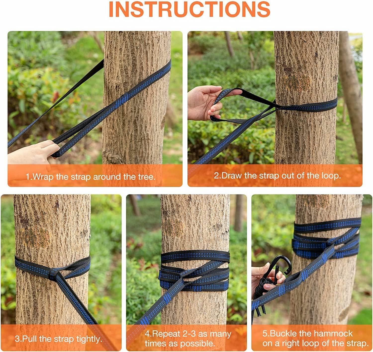 ننو کمپینگ (تخت آویز) Camping Hammock Double & Single — تصویر ۵