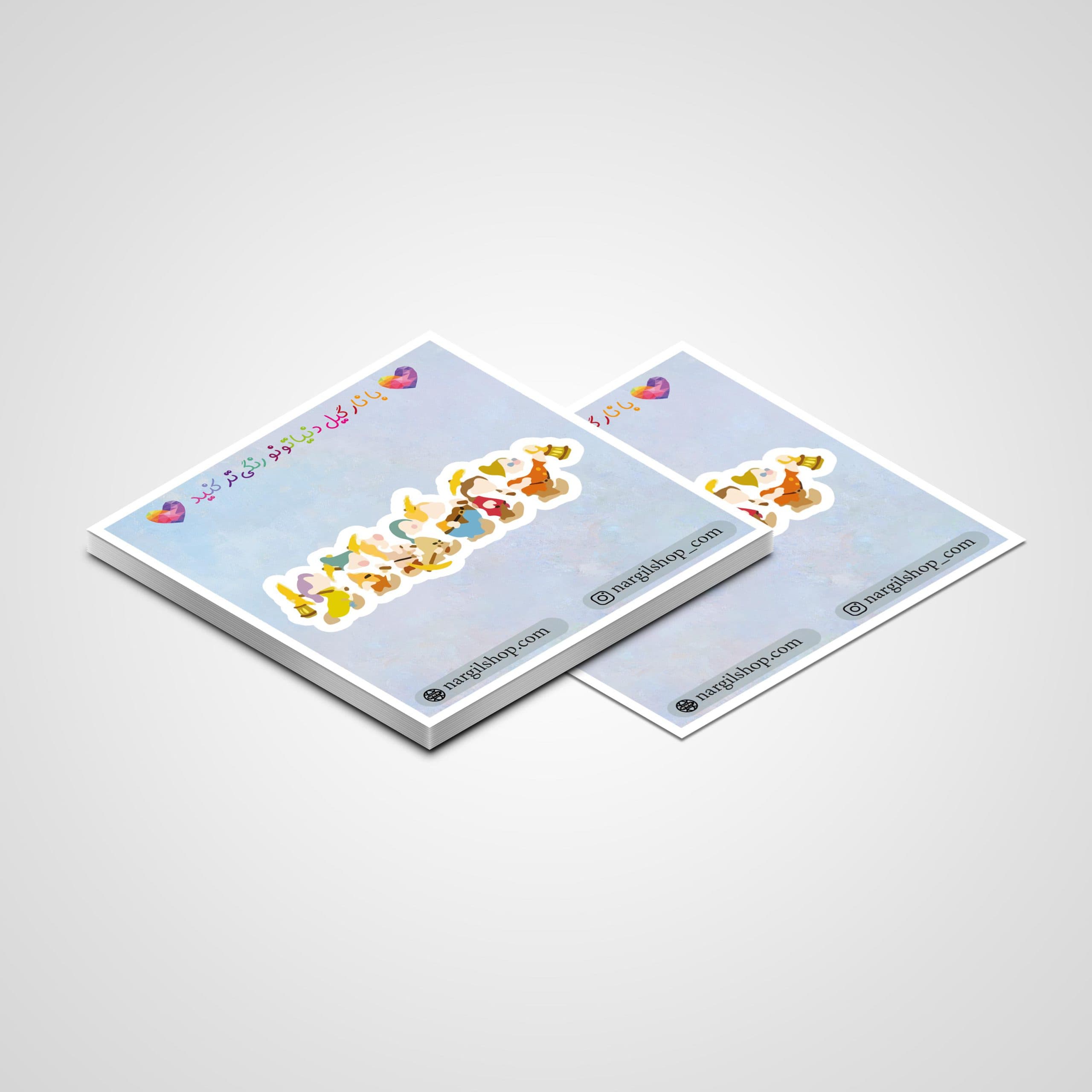استیکر سفید برفی و هفت کوتوله 04 | Snow White and the Seven Dwarfs sticker 04 — تصویر ۲