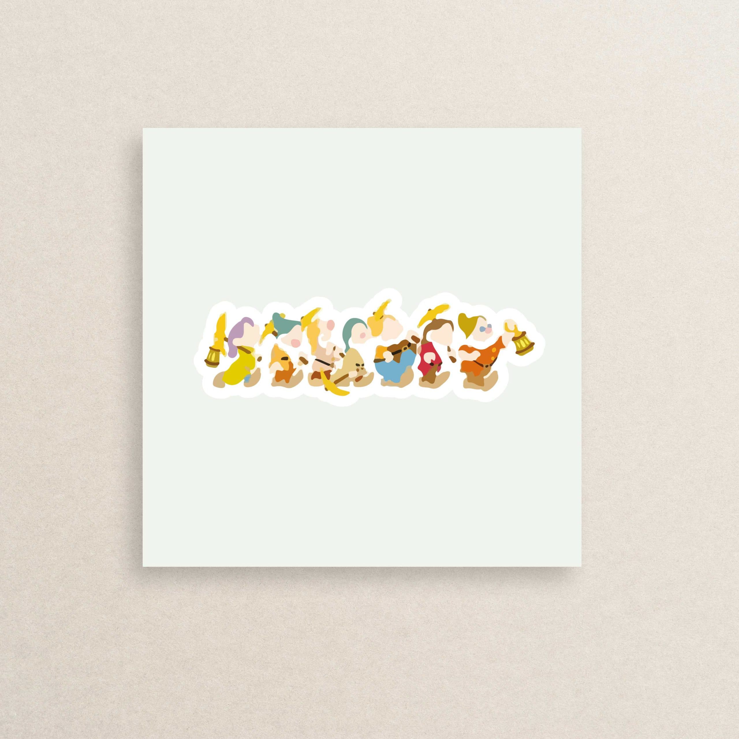 استیکر سفید برفی و هفت کوتوله 04 | Snow White and the Seven Dwarfs sticker 04
