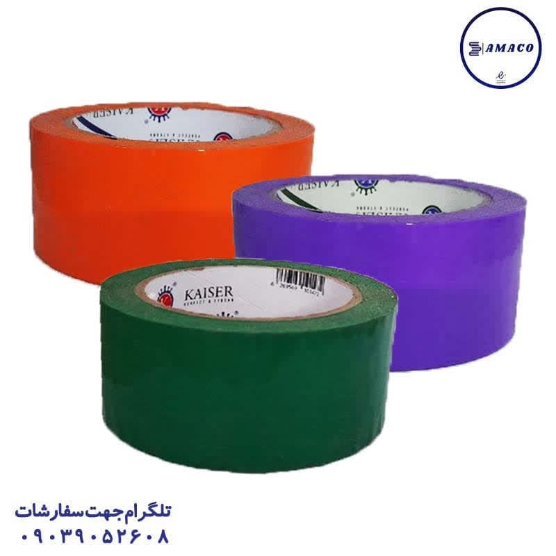 کایزر – چسب پهن رنگی 90 یارد