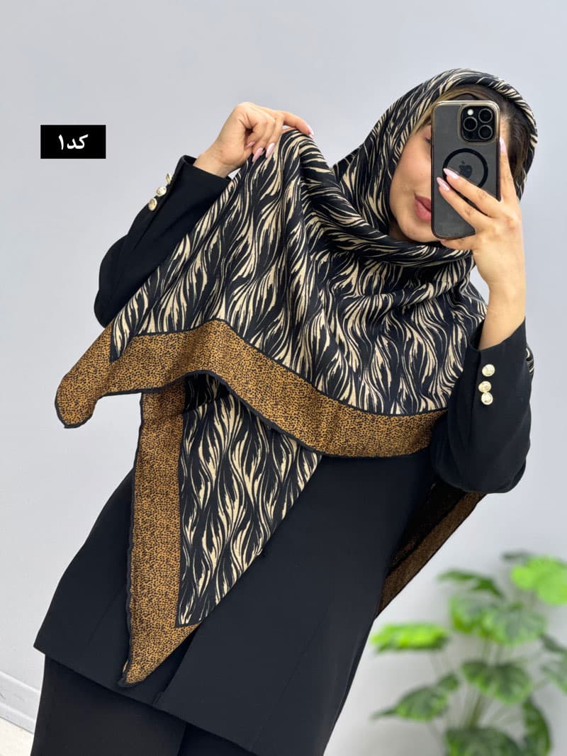 روسری قواره بزرگ نخی ژانیا کد207101