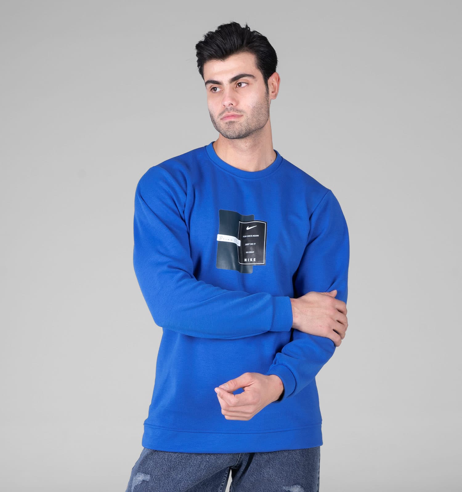 بلوز دورس مردانه یقه گرد طرح دار Nike کد 49027 — تصویر ۲