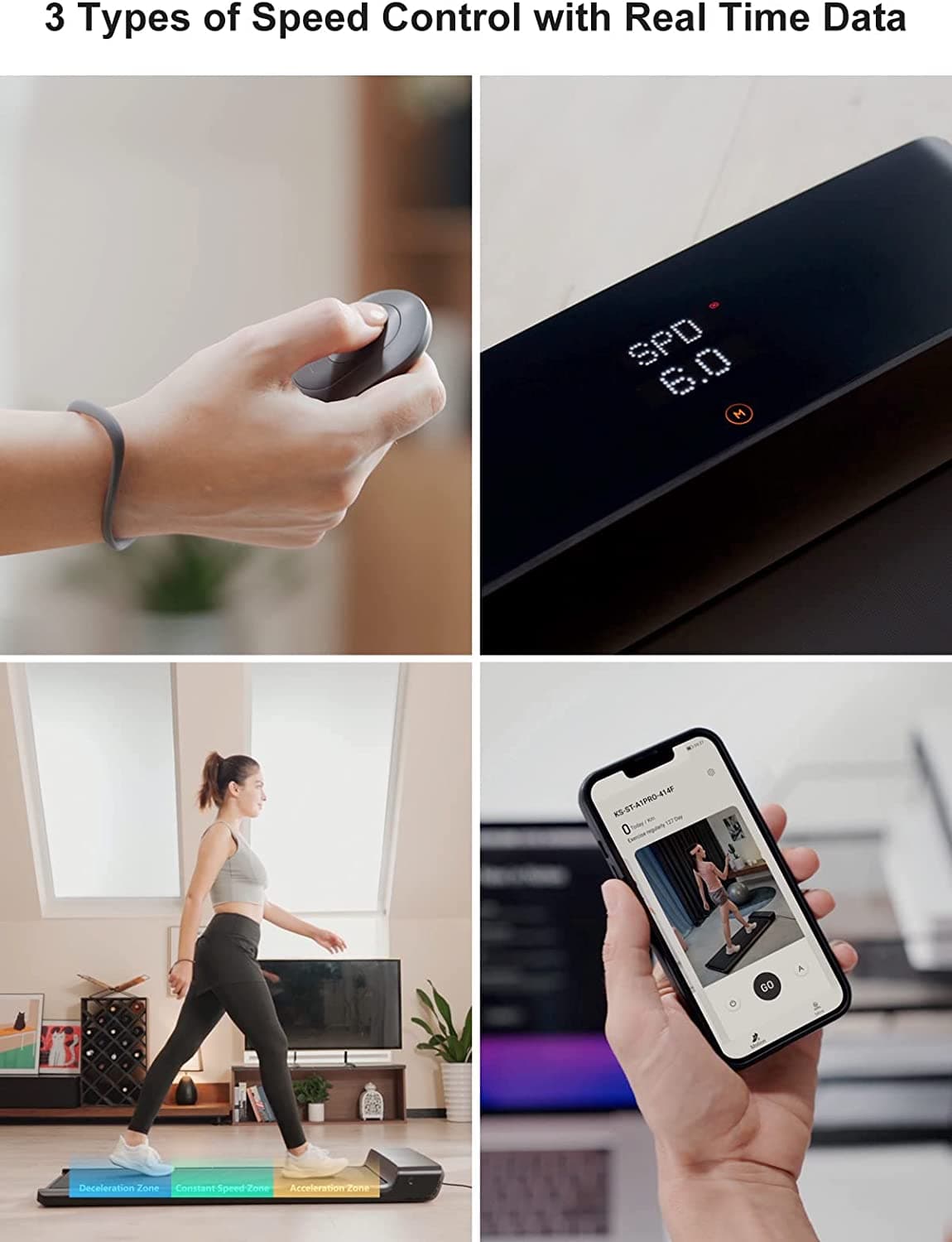 تردمیل هوشمند KingSmith WalkingPad A1 Pro Smart — تصویر ۳