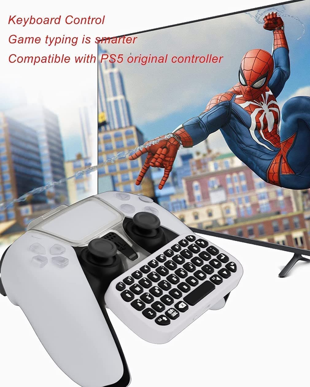 صفحه‌کلید کنترل‌کننده بی‌سیم برای Controller Keyboard for PS5, Wireless Chatpad , PS5 — تصویر ۲