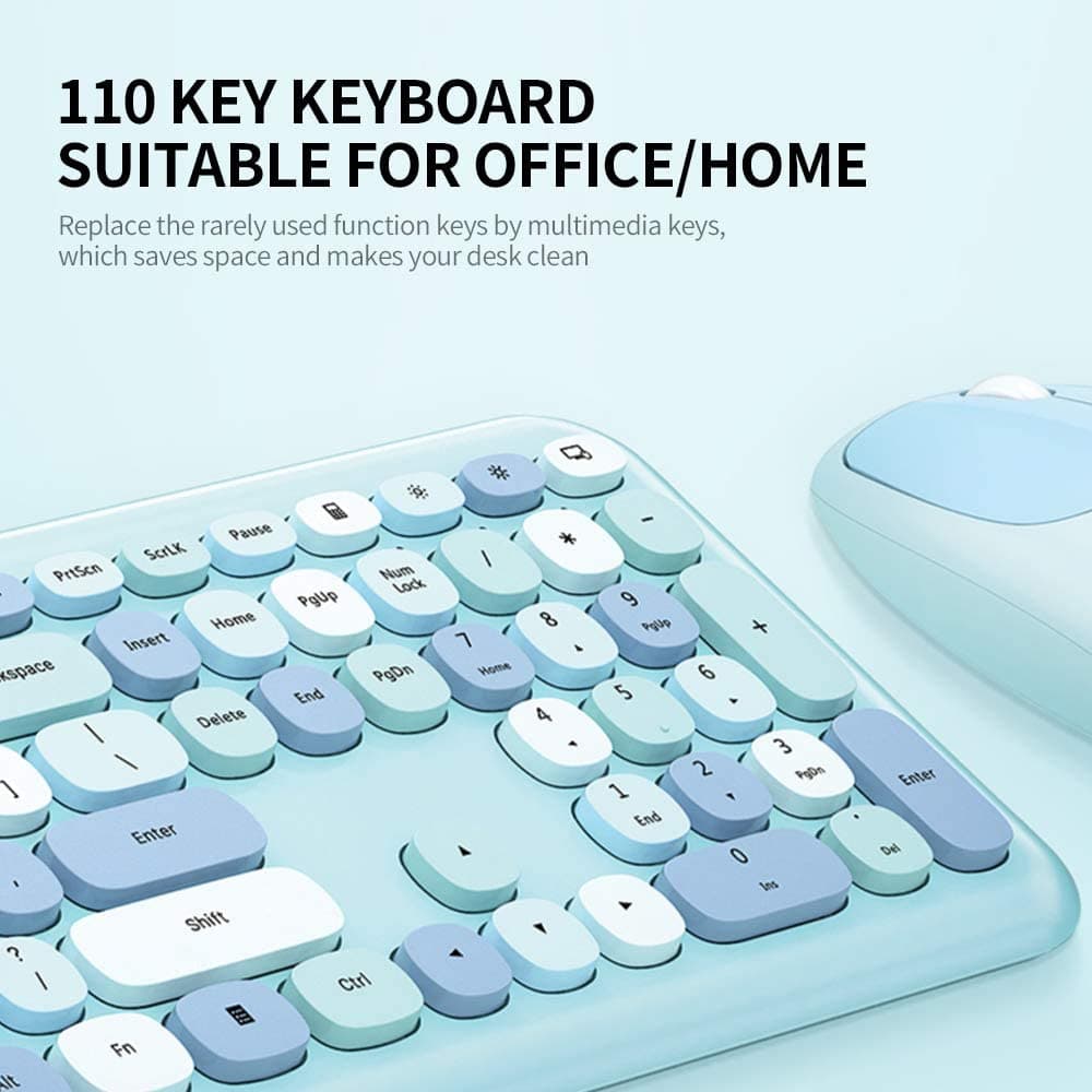 موس و کیبورد بی سیم Eacam Keyboard Mouse Combo Wireless 2.4G — تصویر ۴