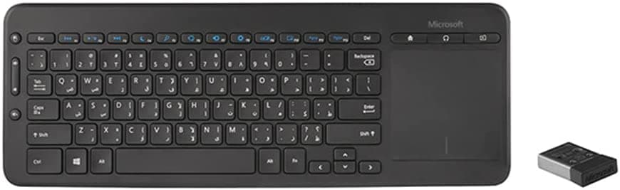 کیبورد بی سیم ماکروسافت(عربی) Microsoft N9Z-00019 Wireless All -In-One Media Keyboard — تصویر ۵