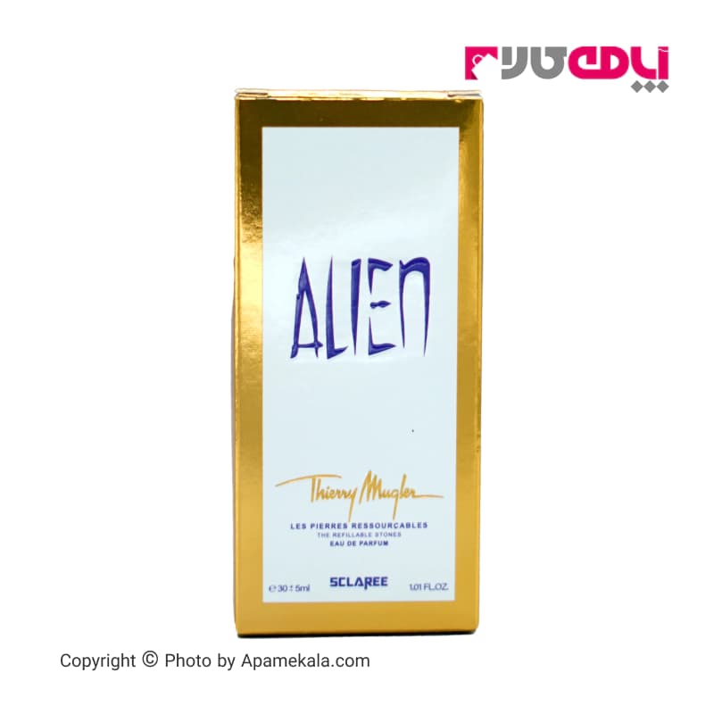 عطر جیبی زنانه اسکلاره مدل alien حجم 30 میل — تصویر ۲
