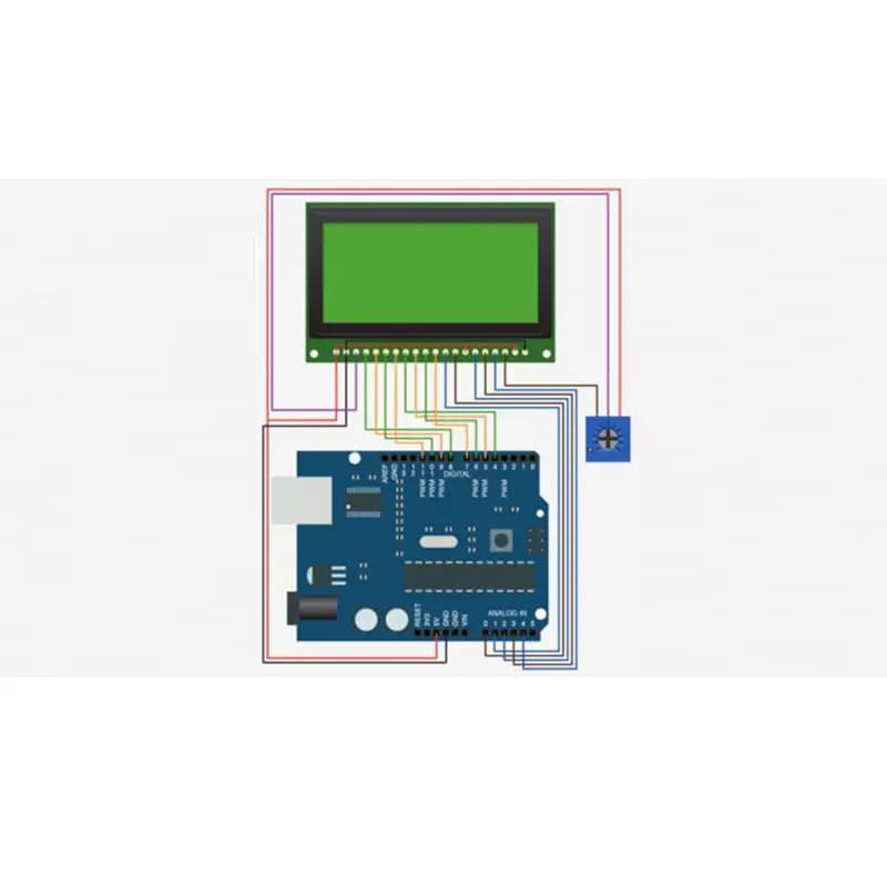 ال سی دی 128*64 سبز LCD 64 128 Green — تصویر ۳