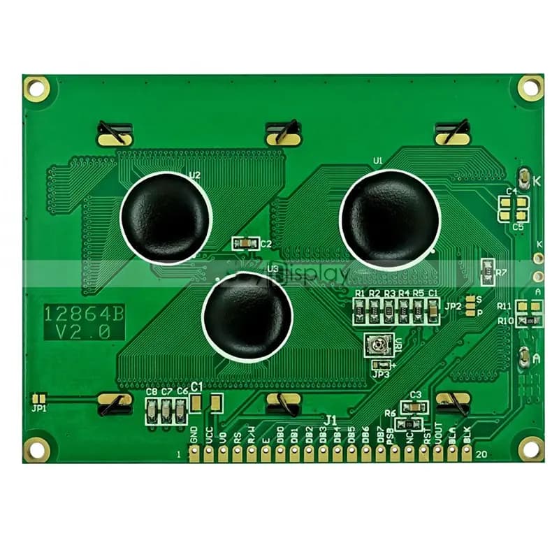 ال سی دی 128*64 سبز LCD 64 128 Green — تصویر ۲