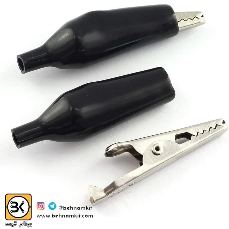 گیره سوسماری تکی بزرگ Crocodile clips — تصویر ۶