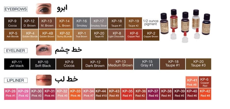 رنگ تاتو کی پی Medium Brown – KP — تصویر ۲