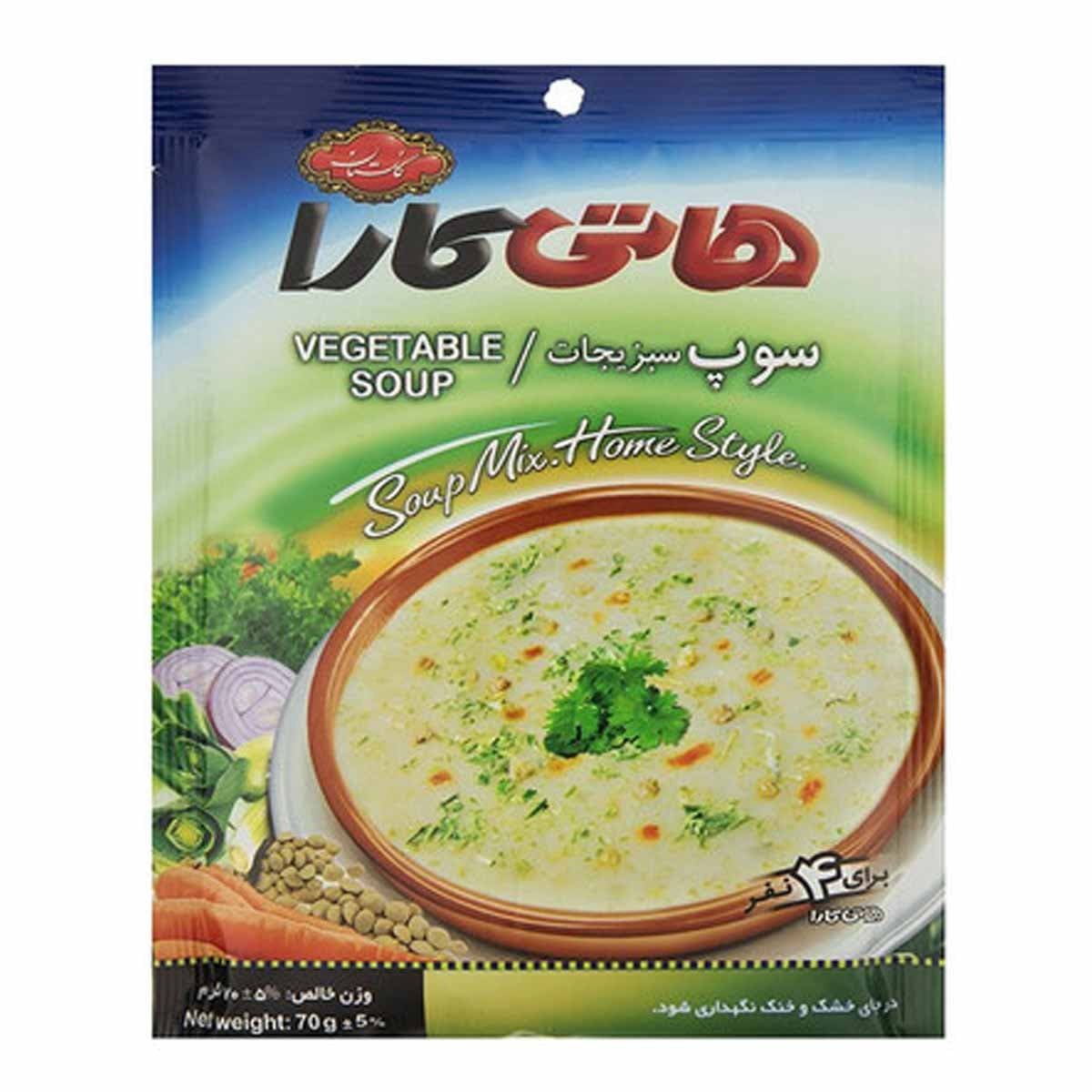 سوپ سبزیجات هاتی کارا گلستان 70 گرم