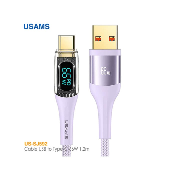 کابل 1.2 متری USB به Type-C یوسمز US-SJ592 — تصویر ۳