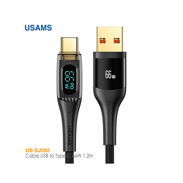 کابل 1.2 متری USB به Type-C یوسمز US-SJ592 — تصویر ۲