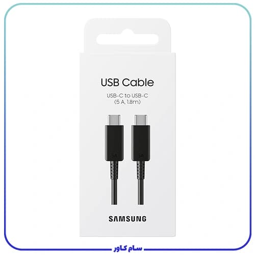 کابل سوپر فست دو سر تایپ سی اصلی 5آمپر 1.8 متر — تصویر ۴