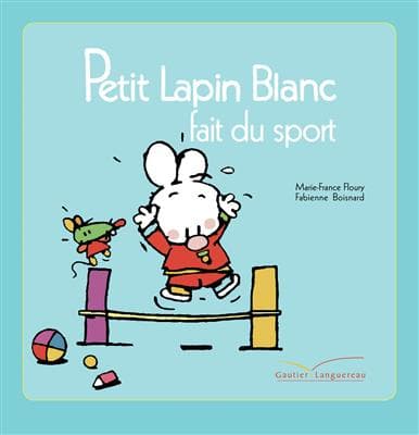 کتاب فرانسه Petit lapin blanc fait du sport