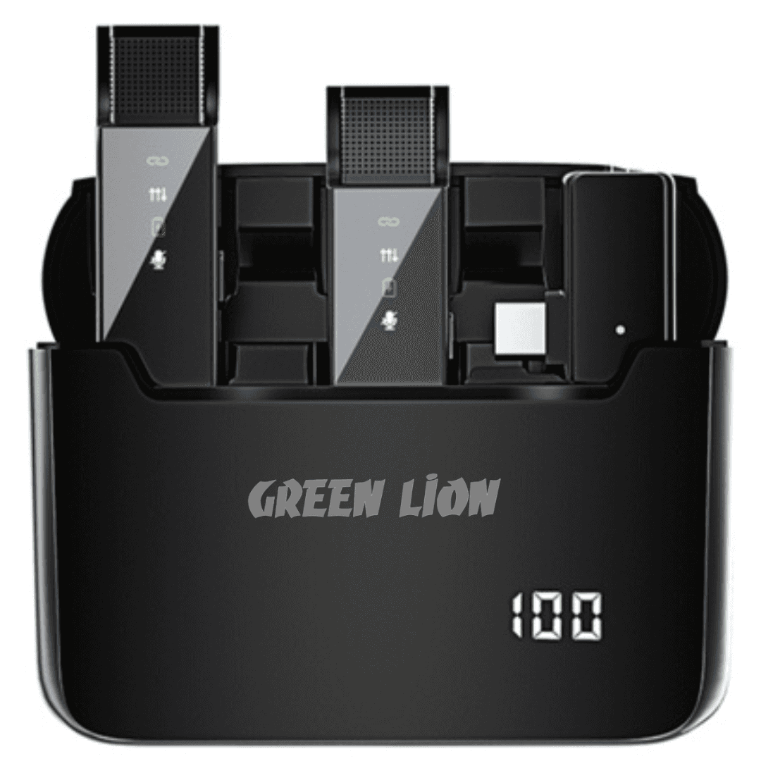 میکروفن بی سیم گرین لاین مدل 2 در 1 ا Green Lion 2 IN 1 Wireless Microphone