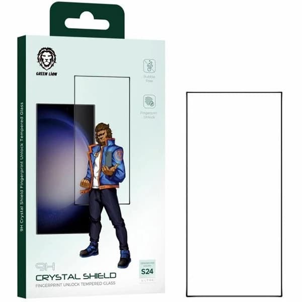 محافظ صفحه نمایش گرین لاین مدل Crystal Shield S24 Ultra Glass