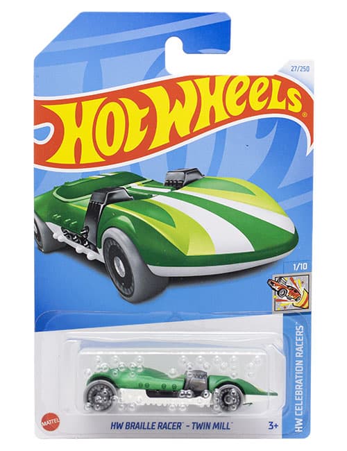 ماشین دکوری مدل HW Braille Racer – Twin Mill برند Hot Wheels