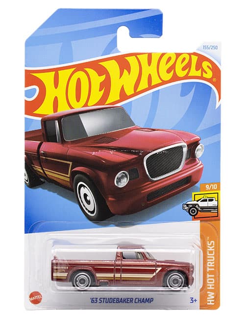 ماشین دکوری مدل 63 Studebaker Champ Red برند Hot Wheels