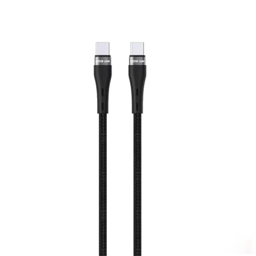کابل Type-C به Type-C گرین لاین مدل GNBRUSCTCBK | فست شارژ و بادوام — تصویر ۲