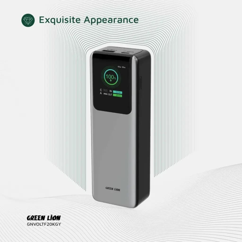 پاوربانک گرین لاین مدل Green Lion Voltura 20000 Powerbank | Voltura 20000 Powerbank — تصویر ۶