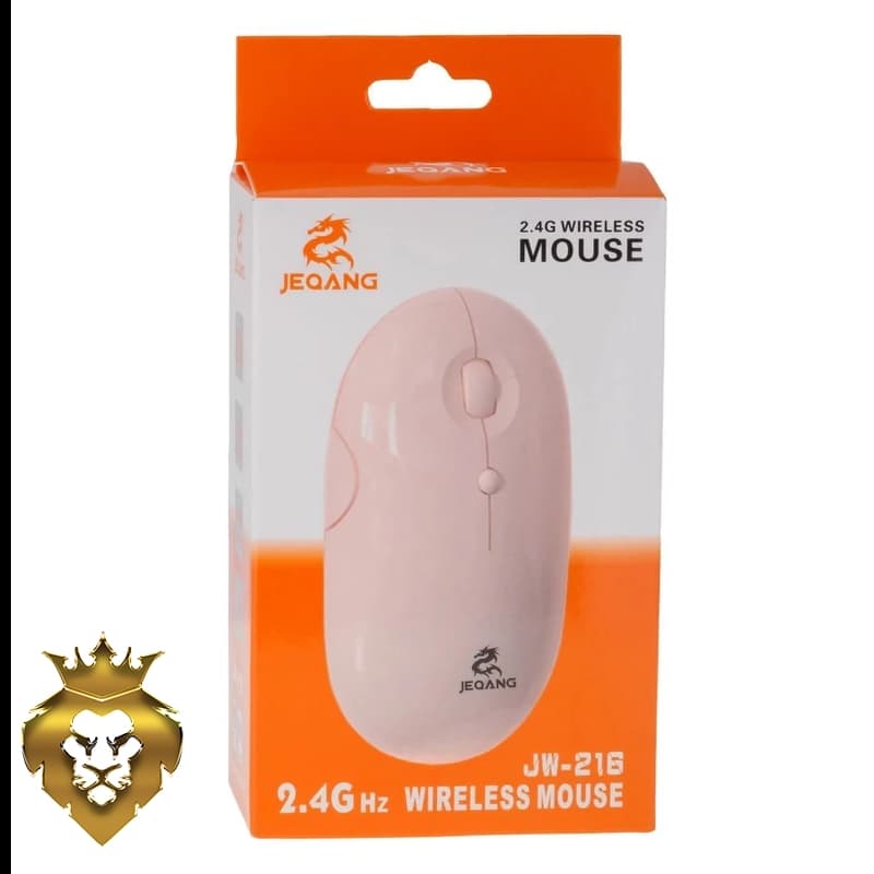 ماوس بی سیم صورتی جکنگ Jeqang Wireless Mouse JW-216
