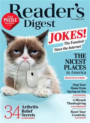 مجله انگليسی مجله Reader’s Digest November 2018
