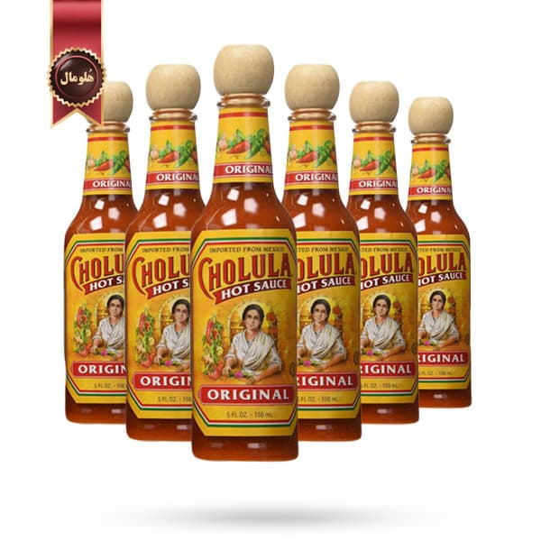 6 عدد سس چولولا Cholula مدل تند اصیل Original Hot وزن 150 گرم (اورجینال)