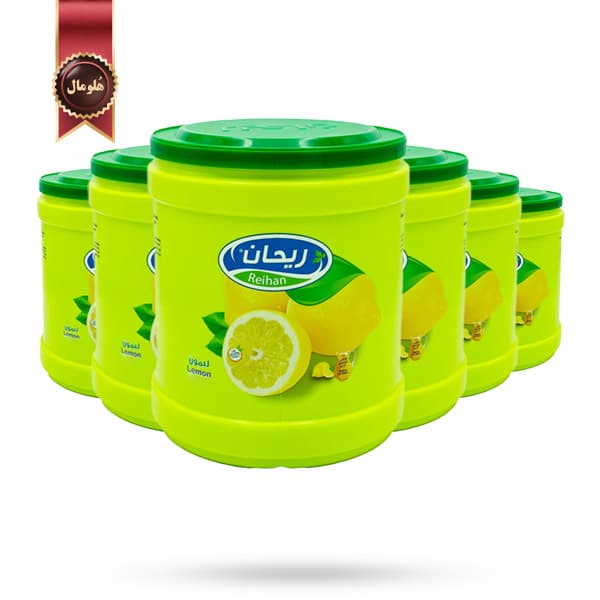 6 عدد پودر شربت ریحان Reihan مدل لیمو Lemon وزن 900 گرم (اورجینال)