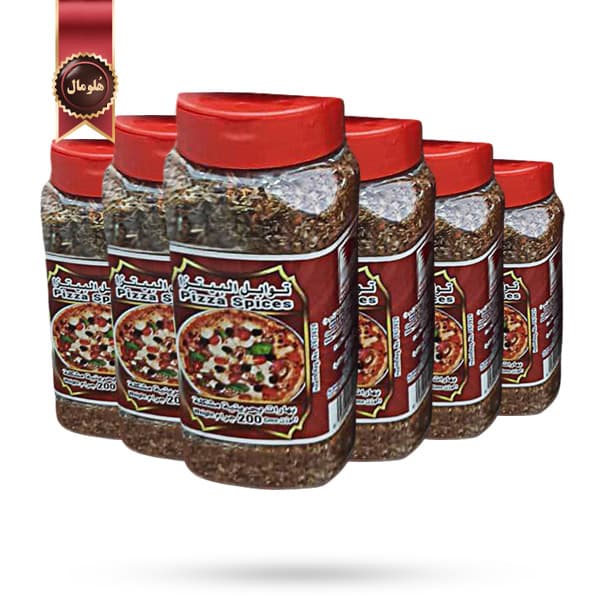 6 عدد ادویه بحرینی Bahraini spices مدل ادویه پیتزا Pizza Spices وزن 200 گرم (اورجینال)
