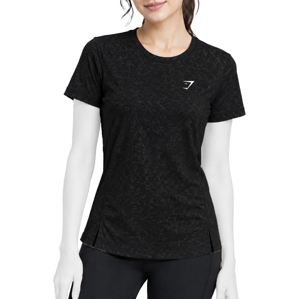 تیشرت ورزشی زنانه طرح دار مدل جیمشارک GYMSHARK کد 401732 — تصویر ۳