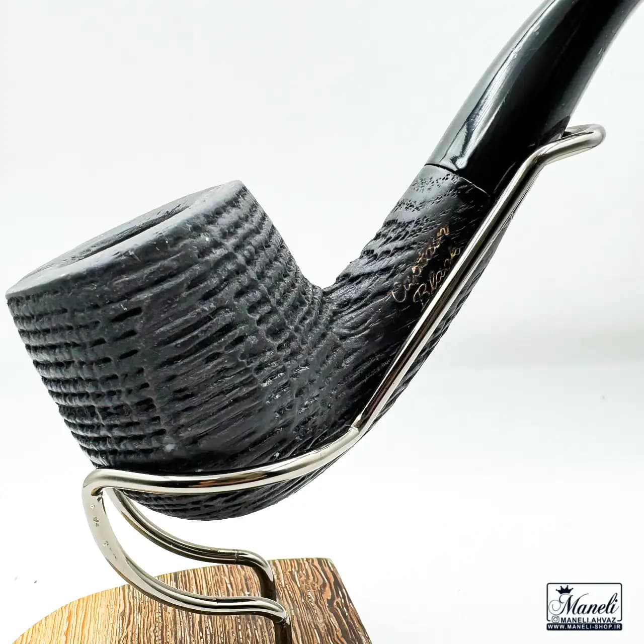 پیپ چوبی مشکی Capitan Black طرح دار 14030549 — تصویر ۳