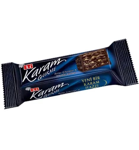 ویفر شکلاتی تلخ اتی کارام گورمه بسته 18 عددی — تصویر ۲
