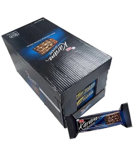 ویفر شکلاتی تلخ اتی کارام گورمه بسته 18 عددی — تصویر ۳