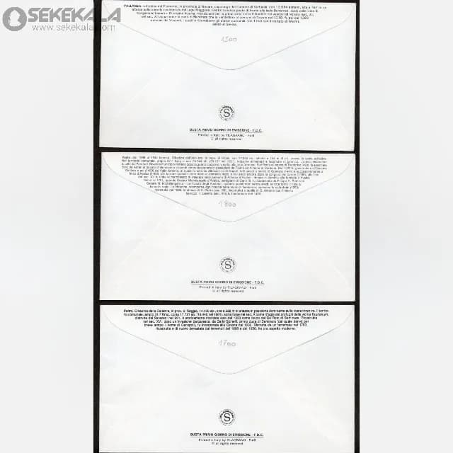 3 عدد پاکت پستی مهر روز ایتالیا 1987 — تصویر ۲