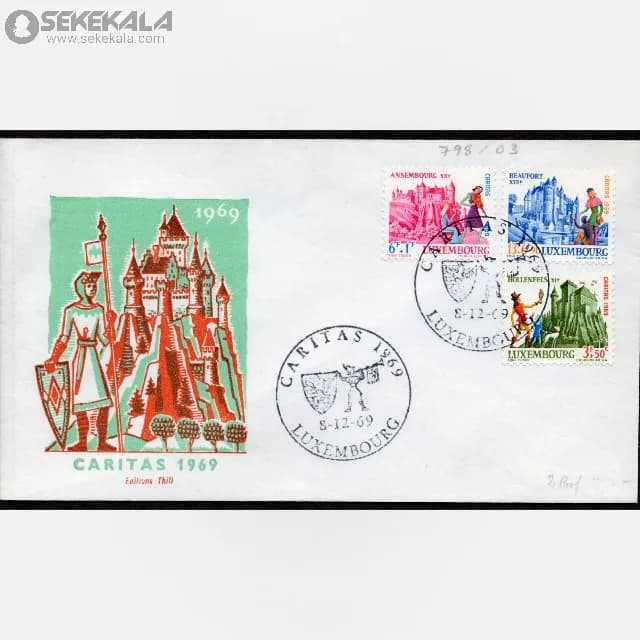 پاکت پستی مهر روز لوکزامبورگ 1969