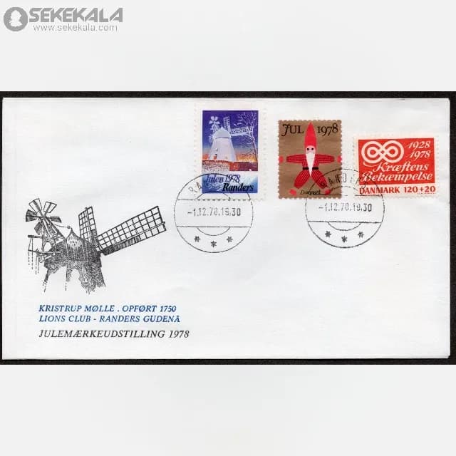 پاکت پستی مهر روز دانمارک 1978