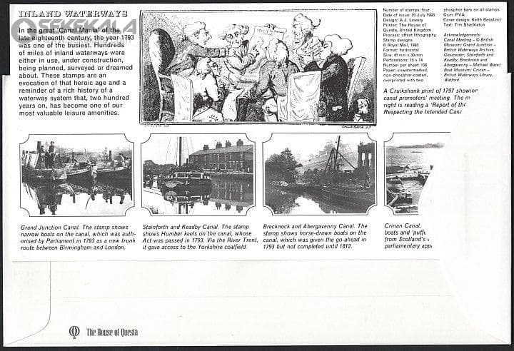 پاکت پستی مهر روز بریتانیا 1993 (Royal Mail) — تصویر ۲