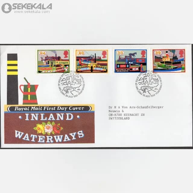 پاکت پستی مهر روز بریتانیا 1993 (Royal Mail)