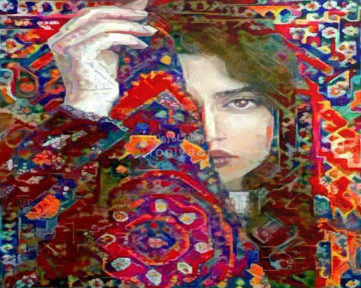پوستر دیواری سه بعدی دختر شرقی کد FS-098 — تصویر ۲
